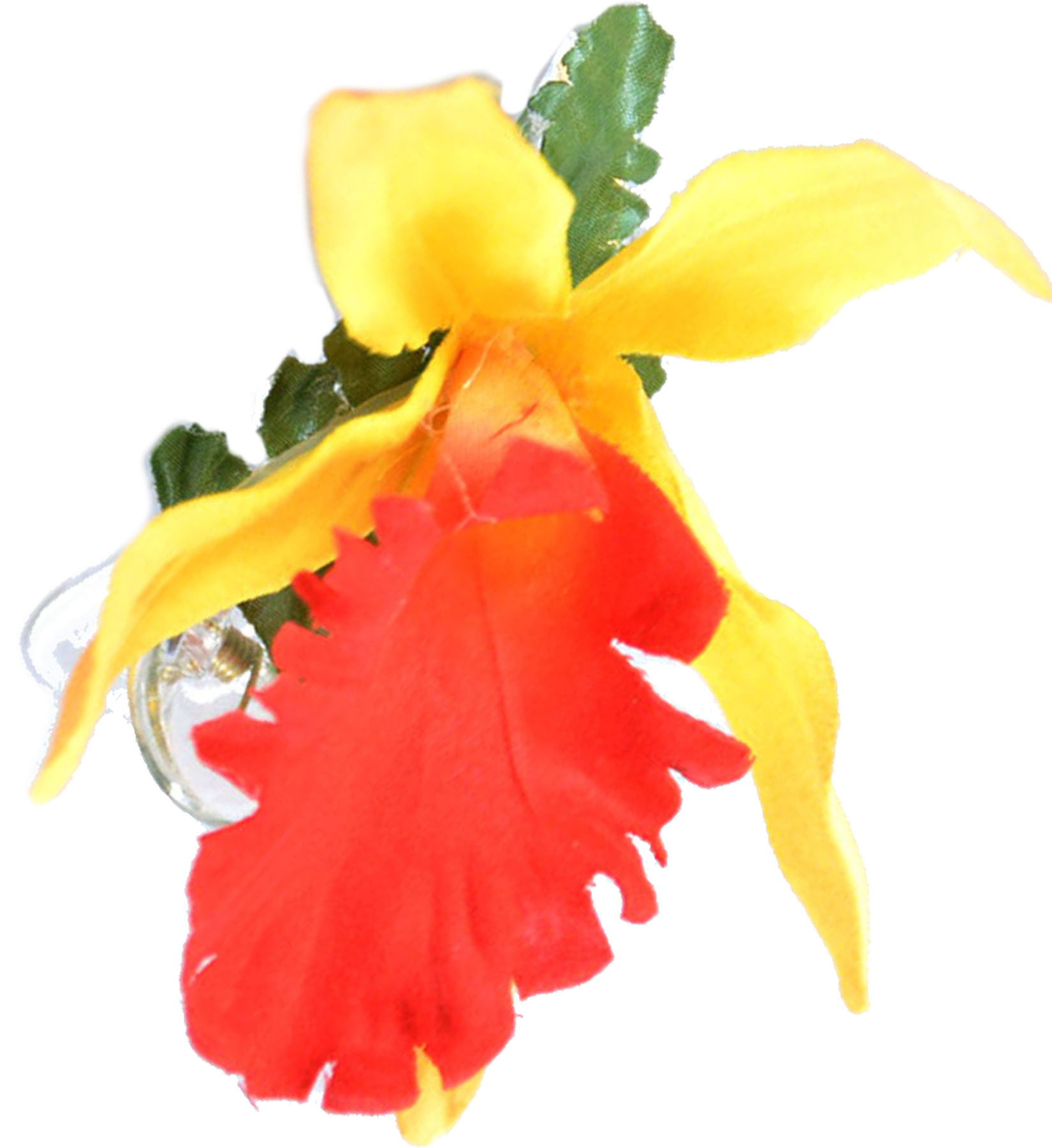 Gelb Kleine TIKI Flower ORCHIDEEN Blüten Haarspange Rockabilly 